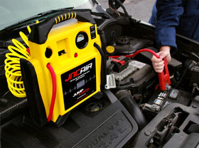 Clore Automotive JNCAIR inflating a tire demonstrating on-the-spot air compressor utility