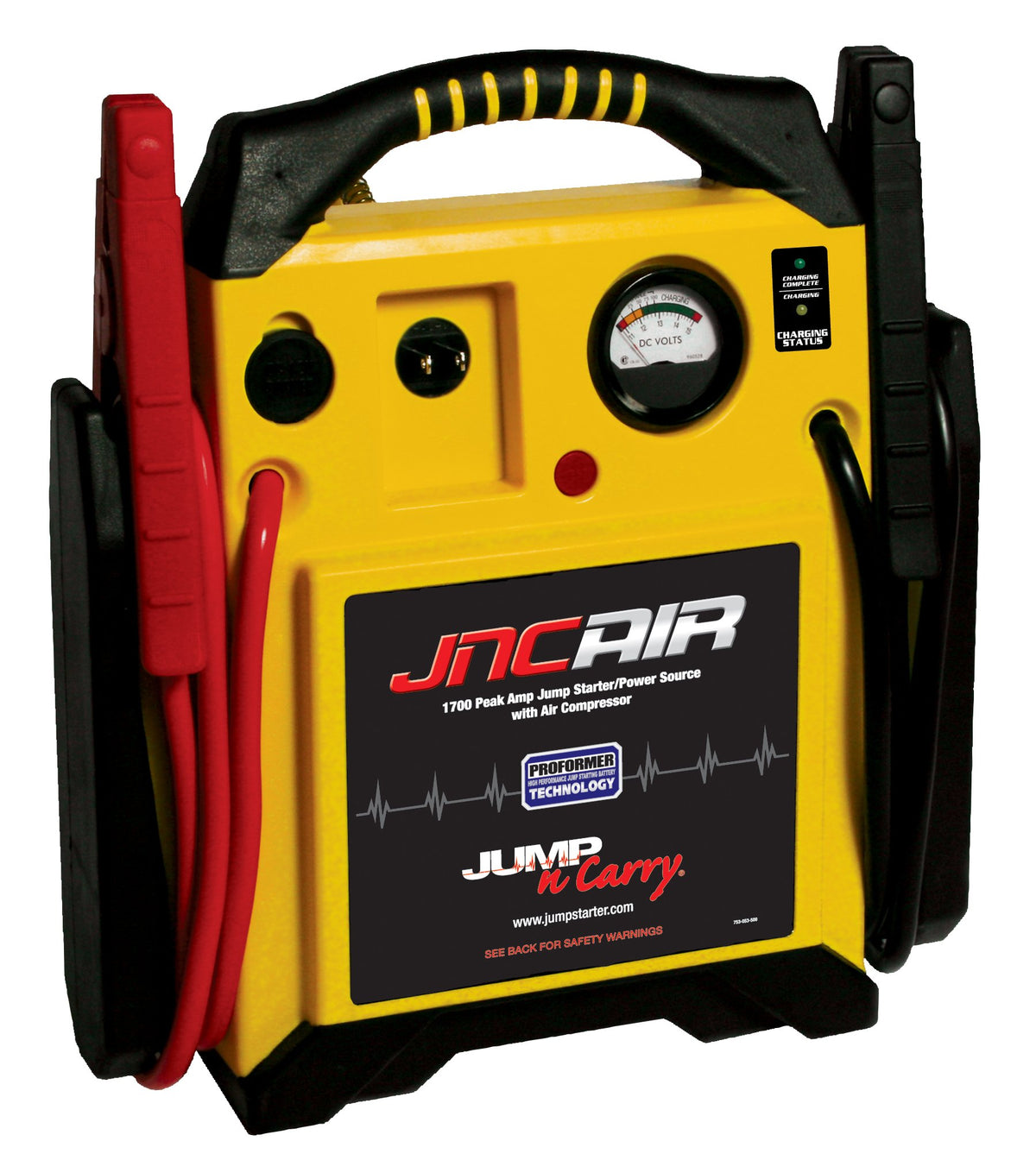 Clore Automotive JNCAIR front view showing controls and compact design for convenience