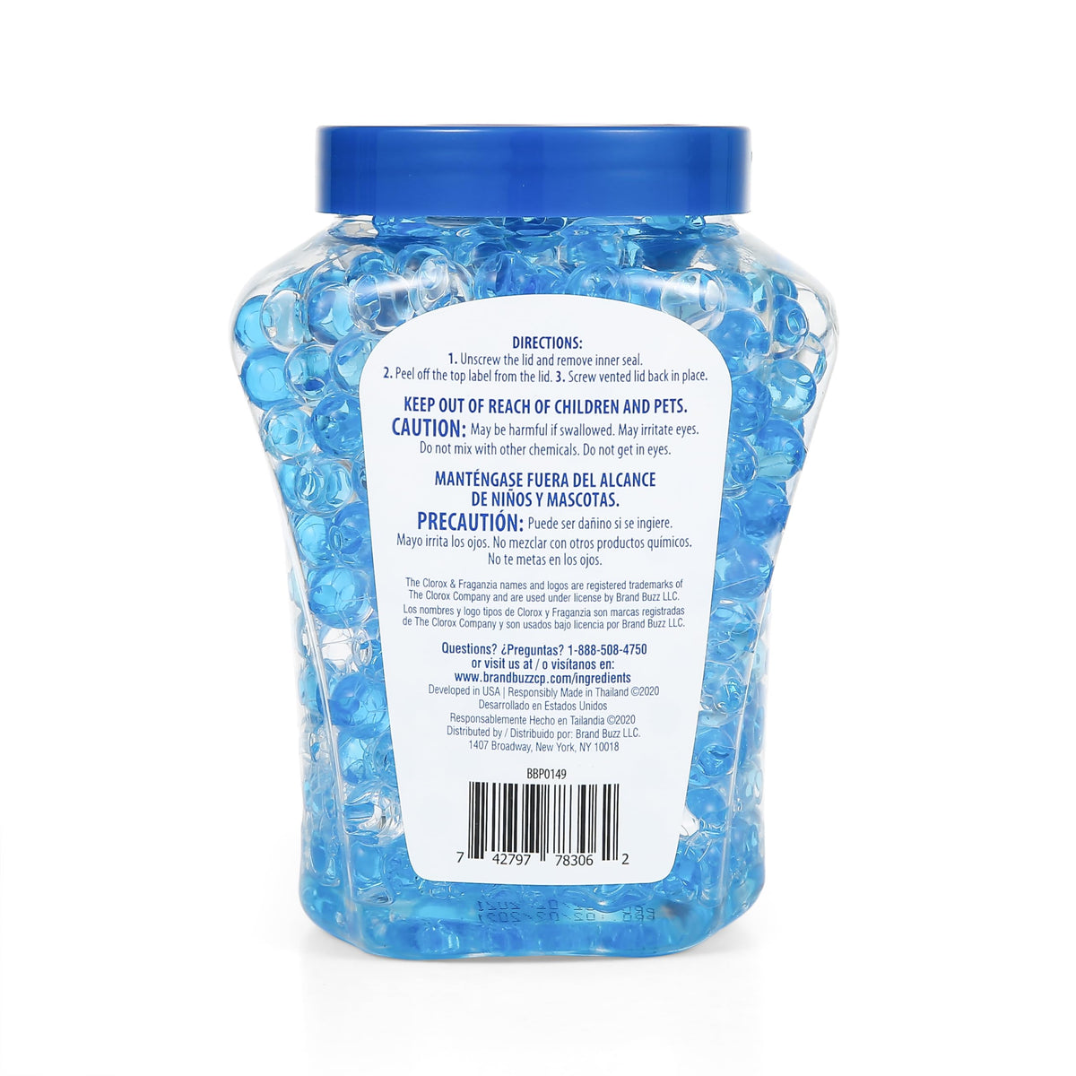 Clorox Fraganzia jar in car cupholder keeping vehicle smelling pleasant