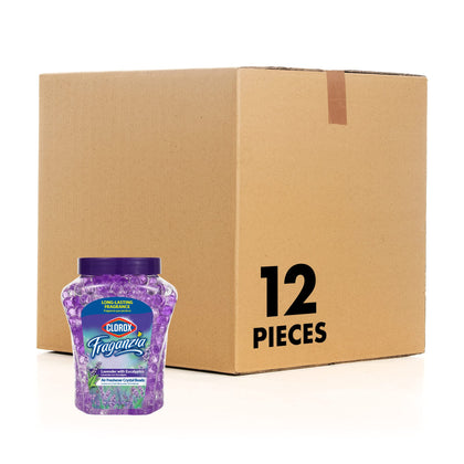 Clorox Fraganzia front packaging showing lavender scent and jar benefit: steady air freshening