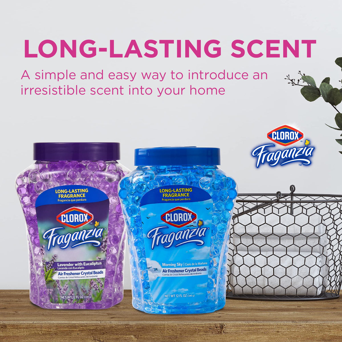 Clorox Fraganzia vented lid close-up demonstrating simple airflow release