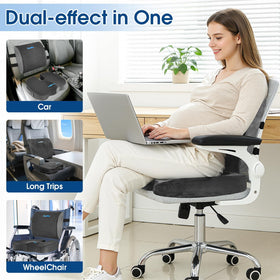 CloudBliss seat and lumbar set in an office chair improving posture and comfort during work