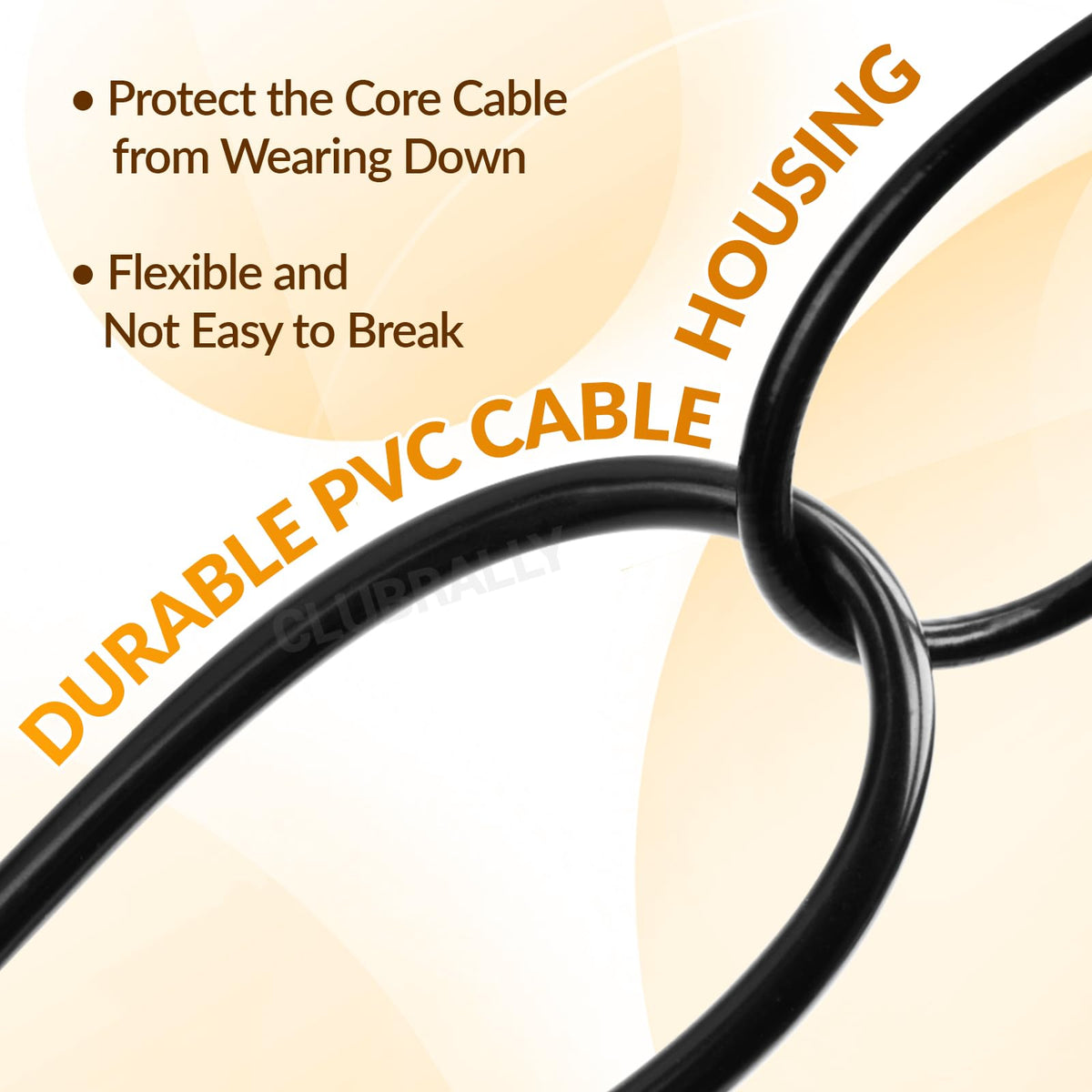 CLUBRALLY copper core detail highlighting durability and consistent throttle response benefit