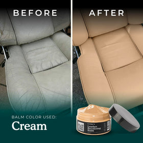 Clydes Leather Company repairing car seat visualizing scratch concealment
