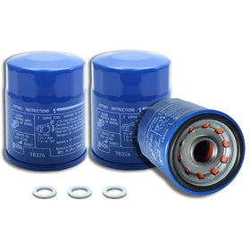 cmdock front packaging showing three oil filters and label, clear parts identification and value