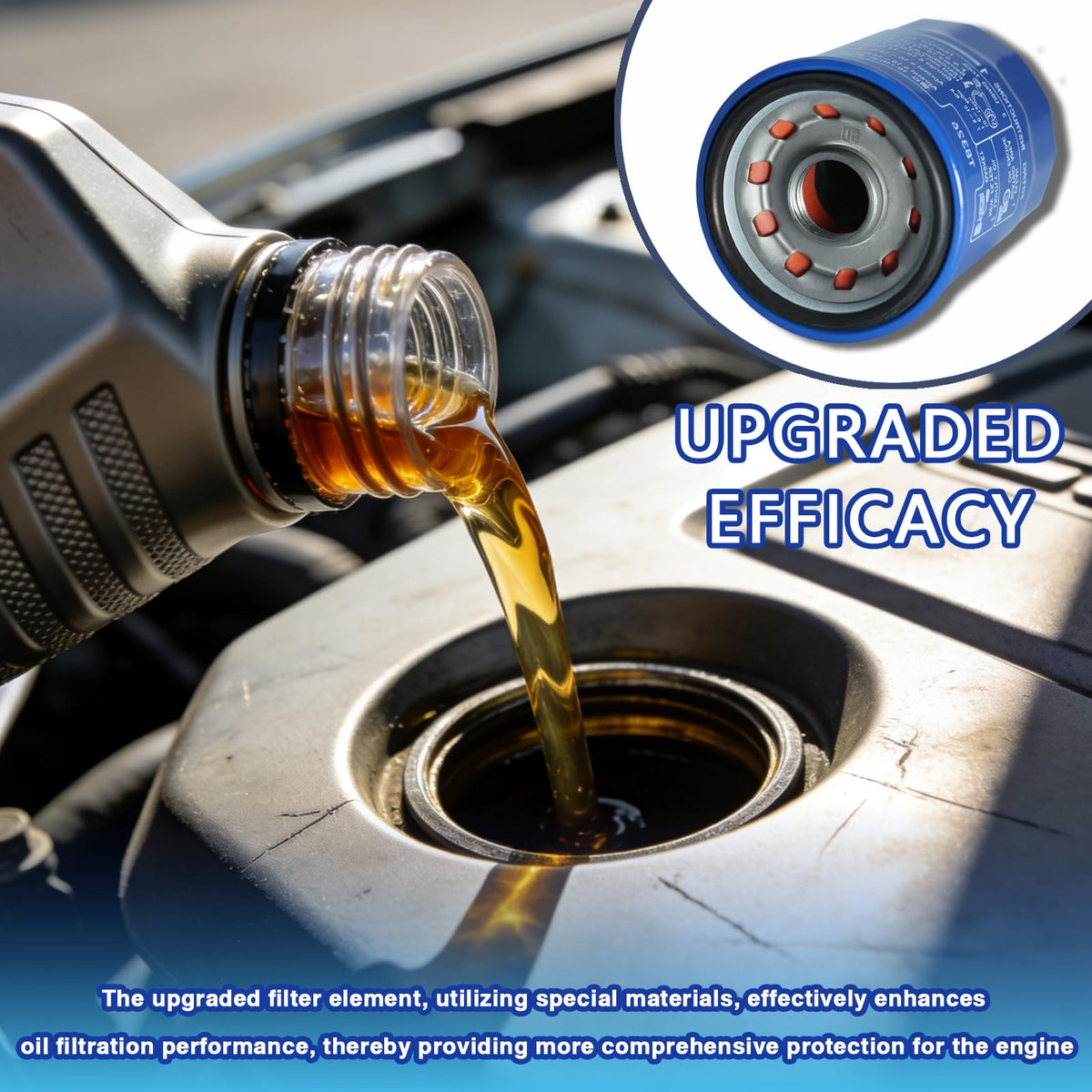 cmdock installed oil filter under hood on compatible Honda engine, demonstrates fitment benefit