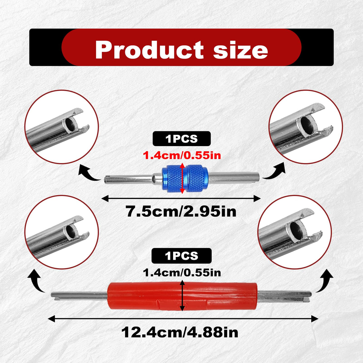 CmeRto valve cores in hand for scale and easy inventory management