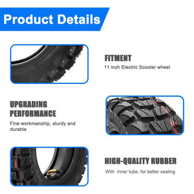 CMIYETO detailed view of included 90° inner tube and valve for leak prevention