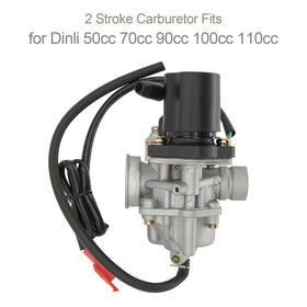 CMOOD carburetor next to ruler scale showing dimensions for fast compatibility check
