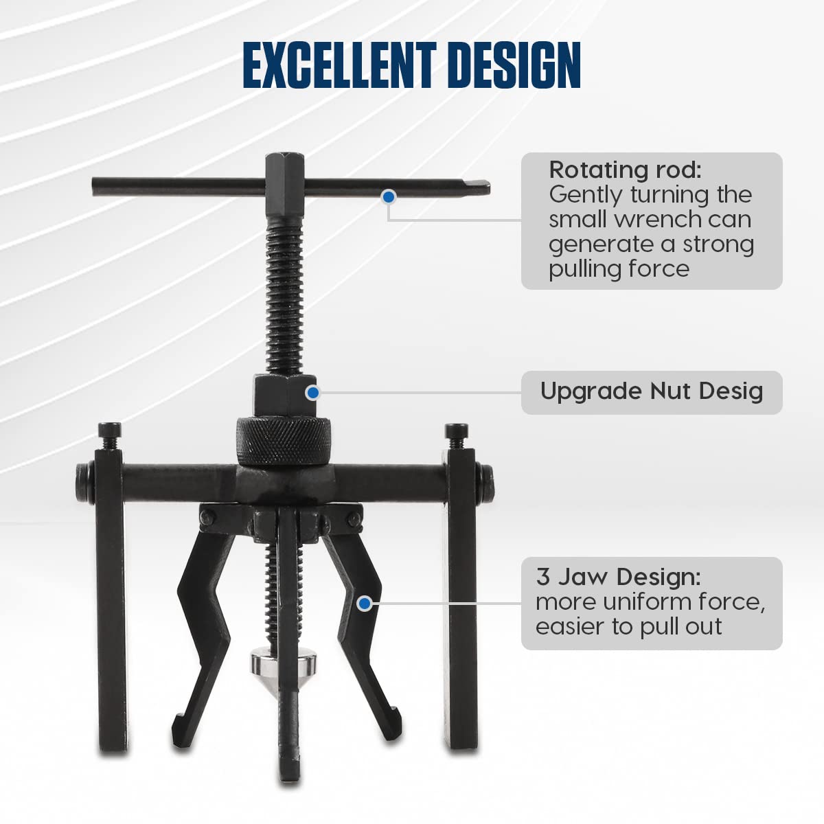 CMTOOL forcing screw thread detail illustrating smooth rotation and controlled force