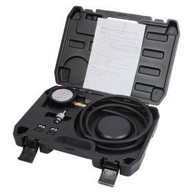 CMTOOL mechanic testing exhaust on vehicle illustrating real-world diagnostic use