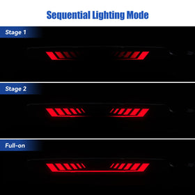 CMVT Auto close-up of TIME TUNNEL sequential LED bar highlighting brightness