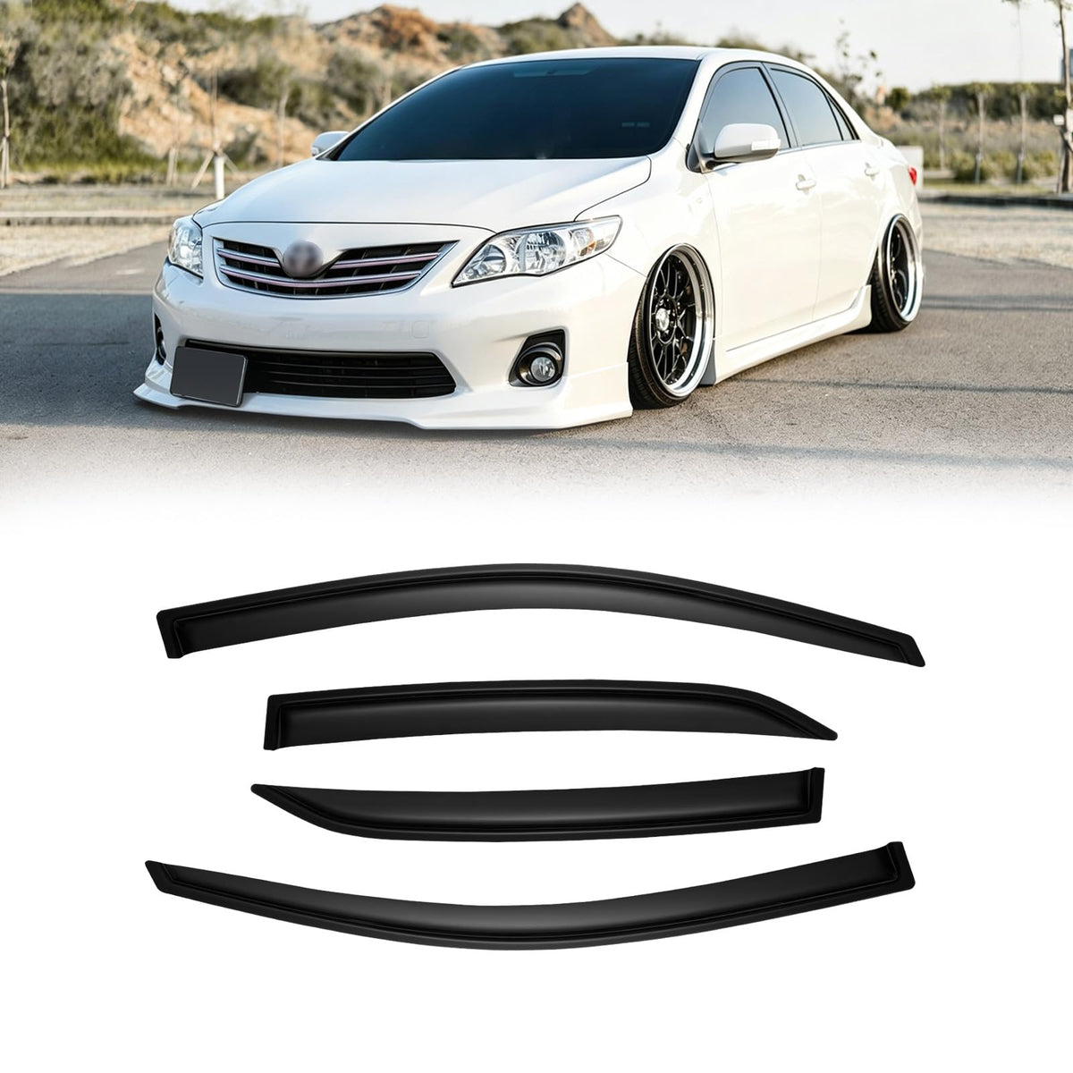 CMVT Auto front packaging showing full 4-piece visor set and brand