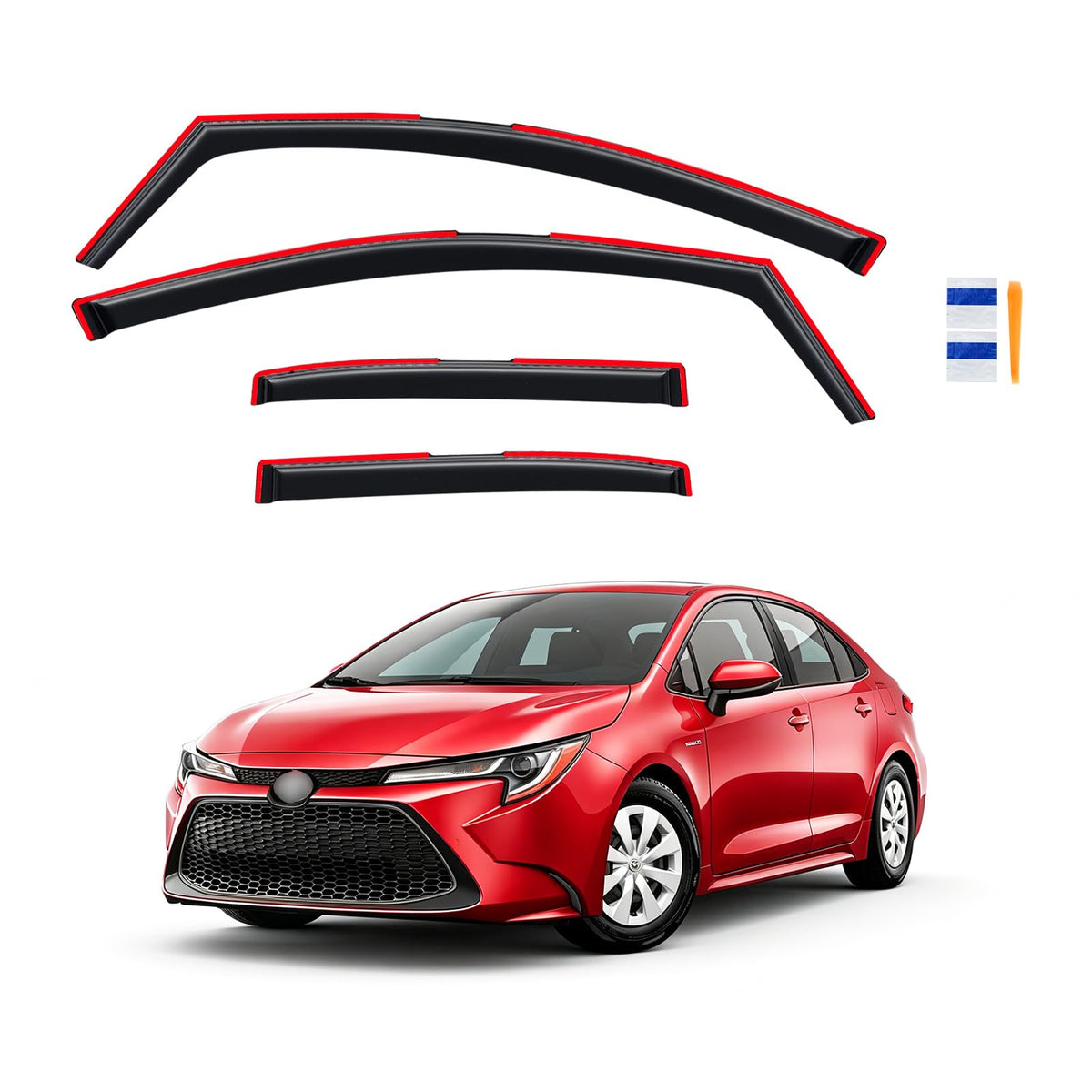 CMVT Auto front packaging showing complete 4PCS set and model compatibility benefit