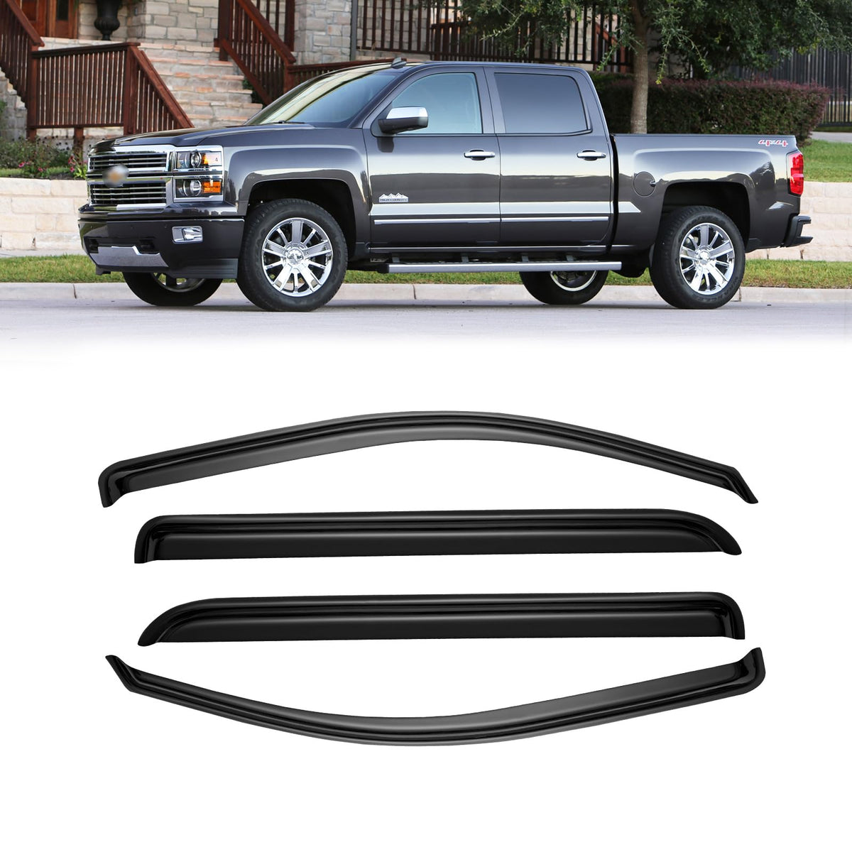 CMVT Auto front packaging showing four dark-smoke visors, stylish protection