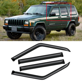CMVT Auto front view installed visors showing sleek protection and improved ventilation