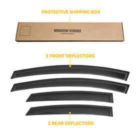 CMVT Auto visor on Prius in rain highlighting dry interior ventilation