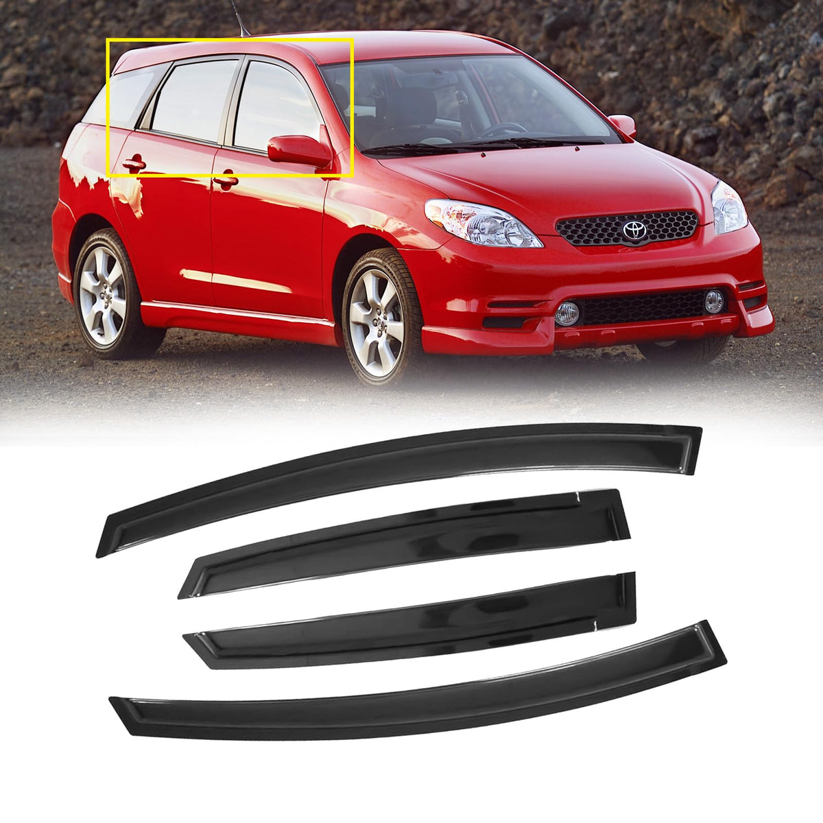 CMVT Auto Matrix driving in rain with visors keeping interior dry