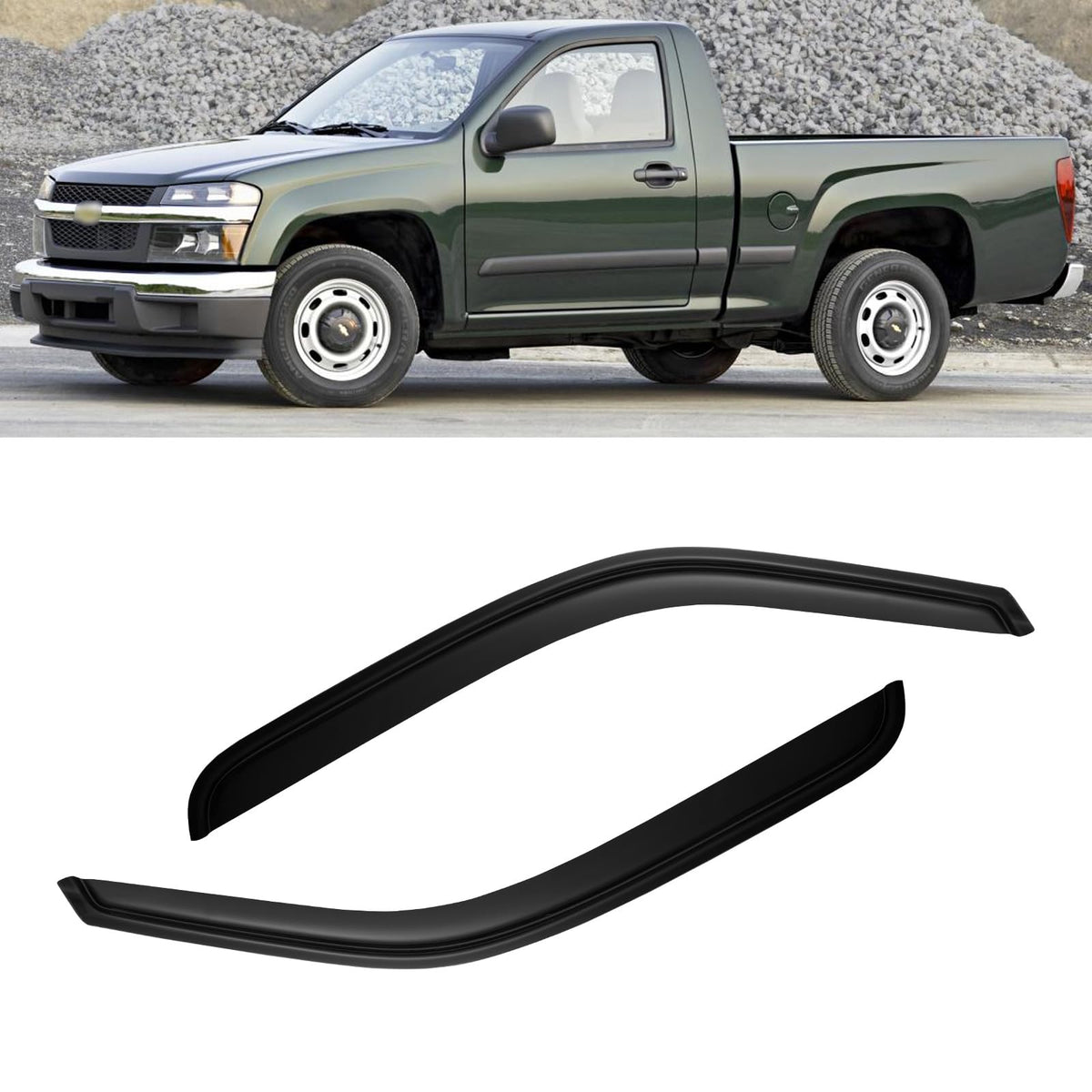 CMVT Auto visor on truck in city driving showing sleek style benefit