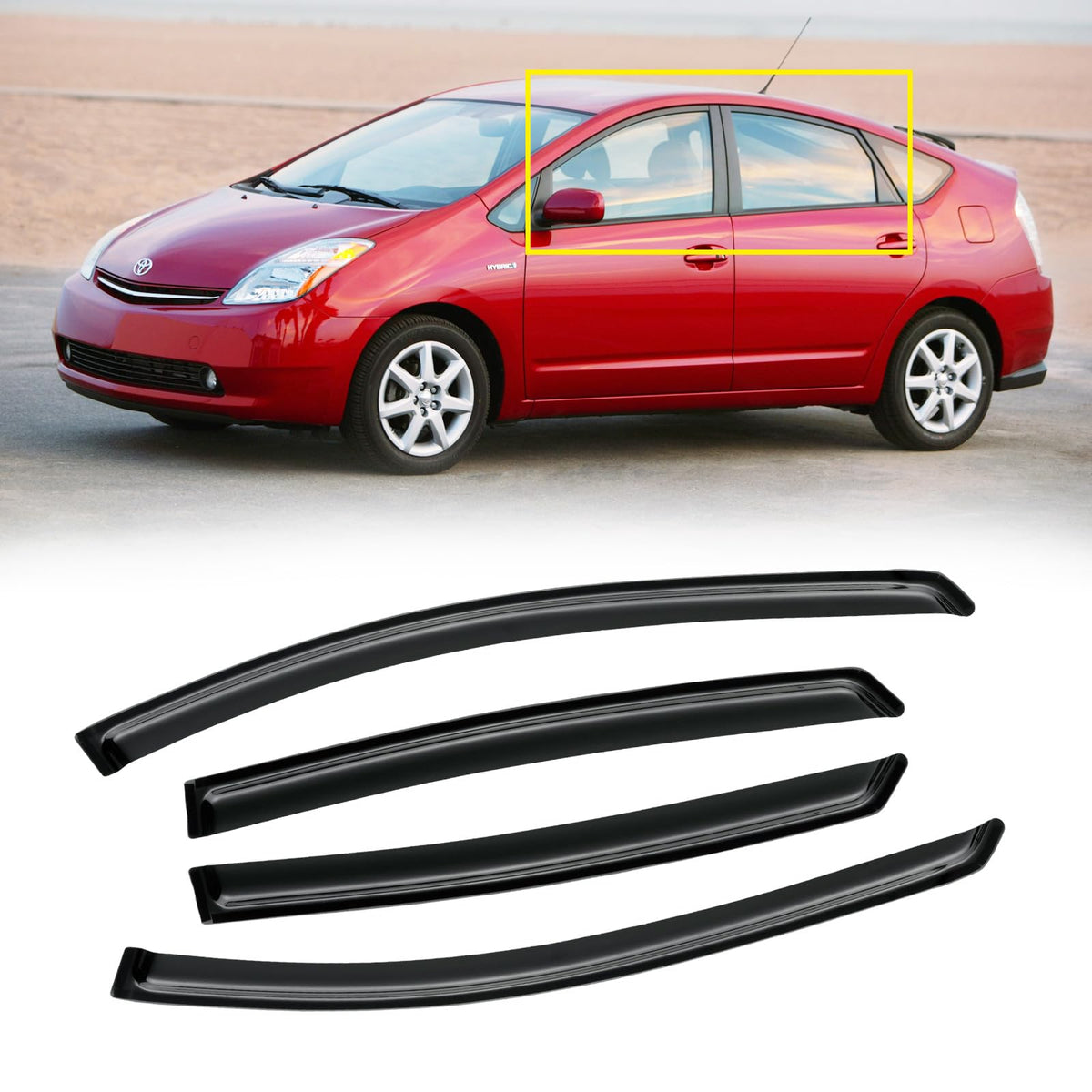 CMVT Auto visor next to ruler showing scale for correct fitment assurance
