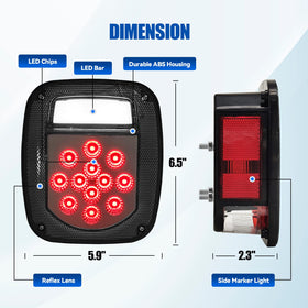 CMVT Auto close-up of LED array and PMMA lens highlighting brightness and clarity