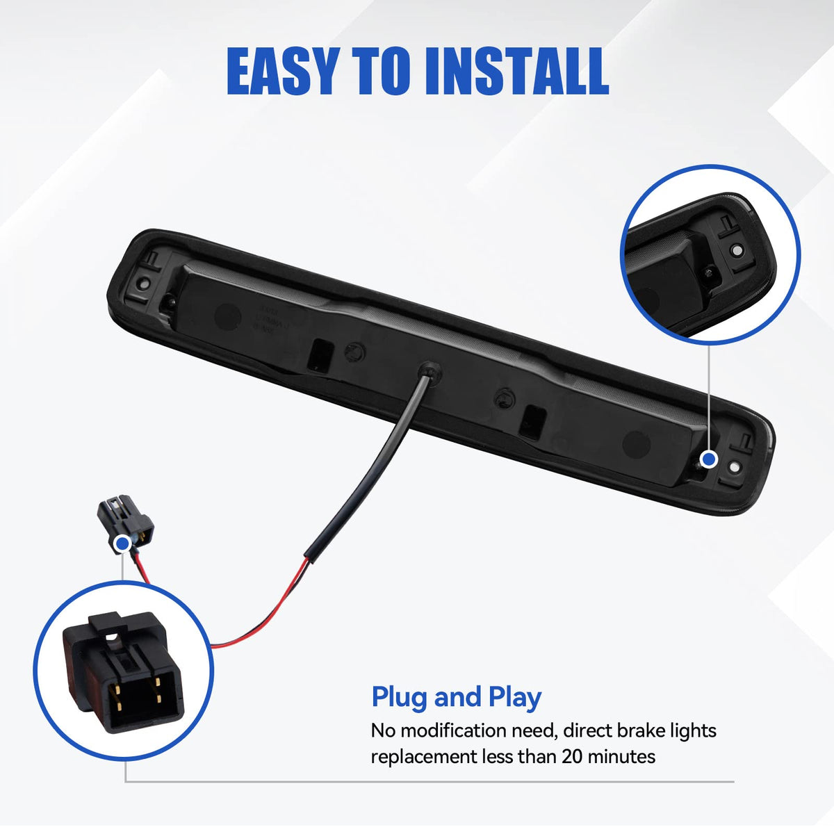 CMVT Auto sealed gasket and lens detail protecting LEDs from water and dust