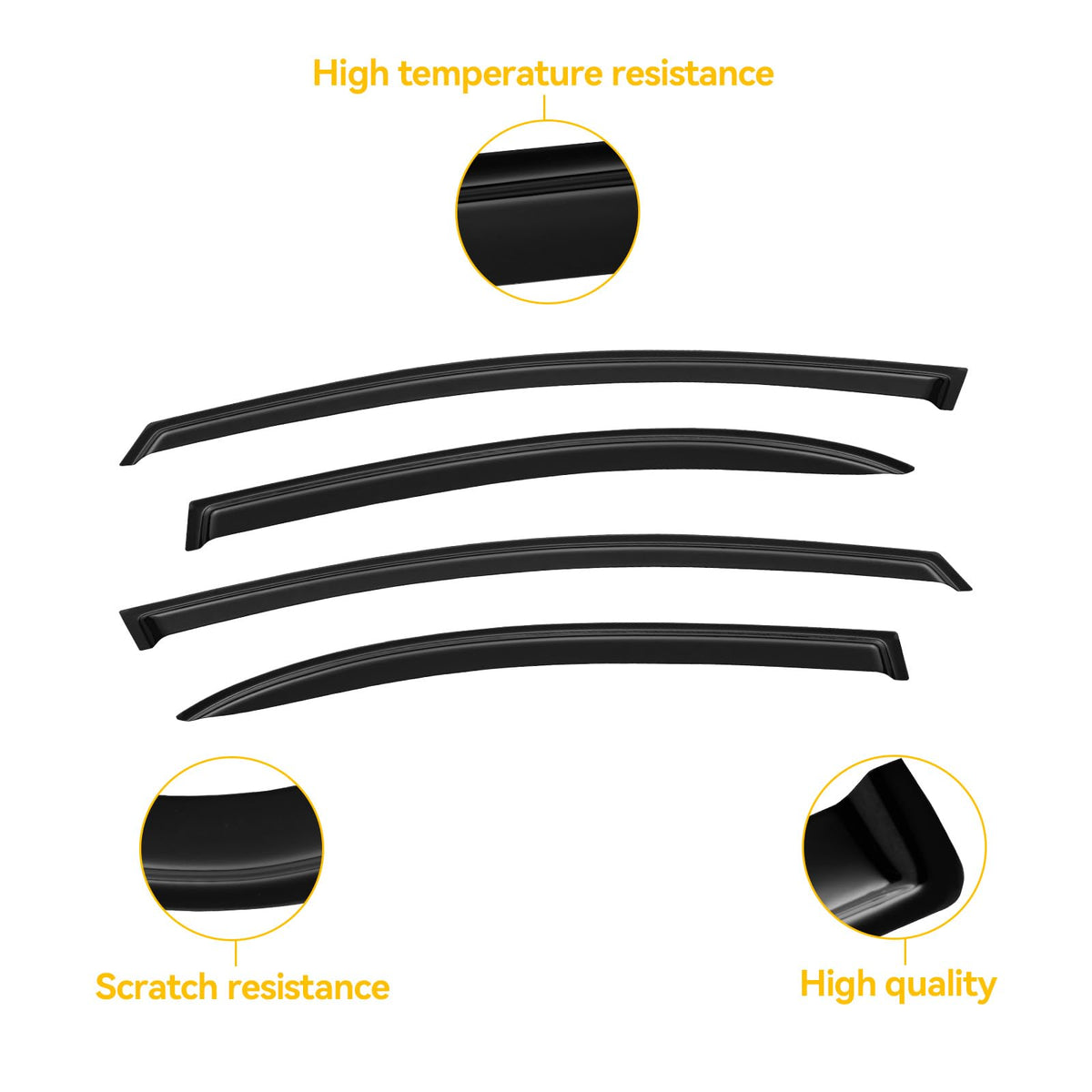 CMVT Auto visor installation being heated for stronger tape adhesion