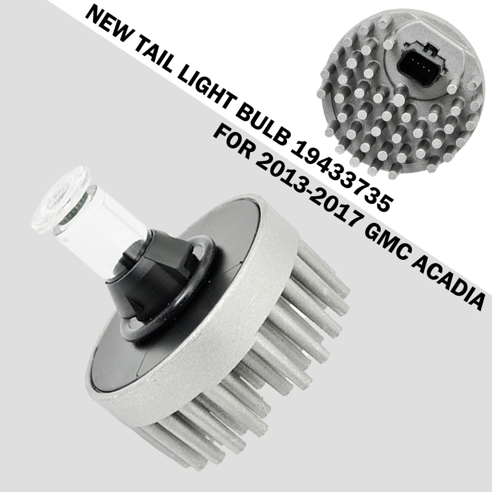 CNPAPC bulb installed in GMC Acadia taillight demonstrating correct fit