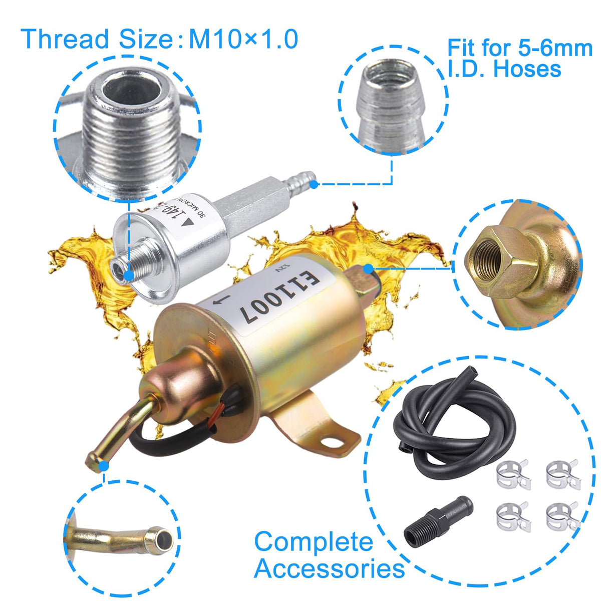 CNRAQR fuel filter detail highlighting clean filtration for smoother operation