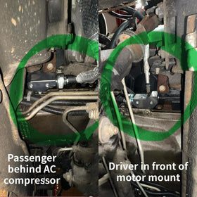 CNRAQR installed under intake in vehicle showing real-world accessibility benefit