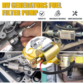 CNRAQR pump and filter installed inside generator, demonstrating correct fit