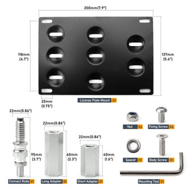 CNSPEED angle adjustment detail showing customizable plate alignment benefit