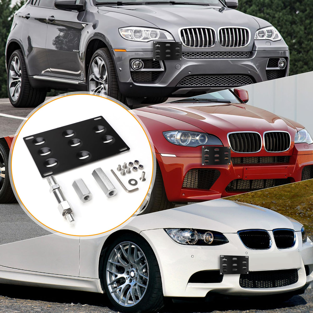 CNSPEED scale comparison with license plate showing compact, low-profile benefit