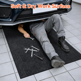COAGOU mat being trimmed with scissors demonstrating custom fit benefit