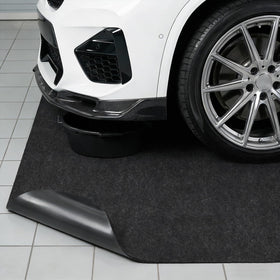 COAGOU mat placed under a car in garage protecting floor from drips benefit