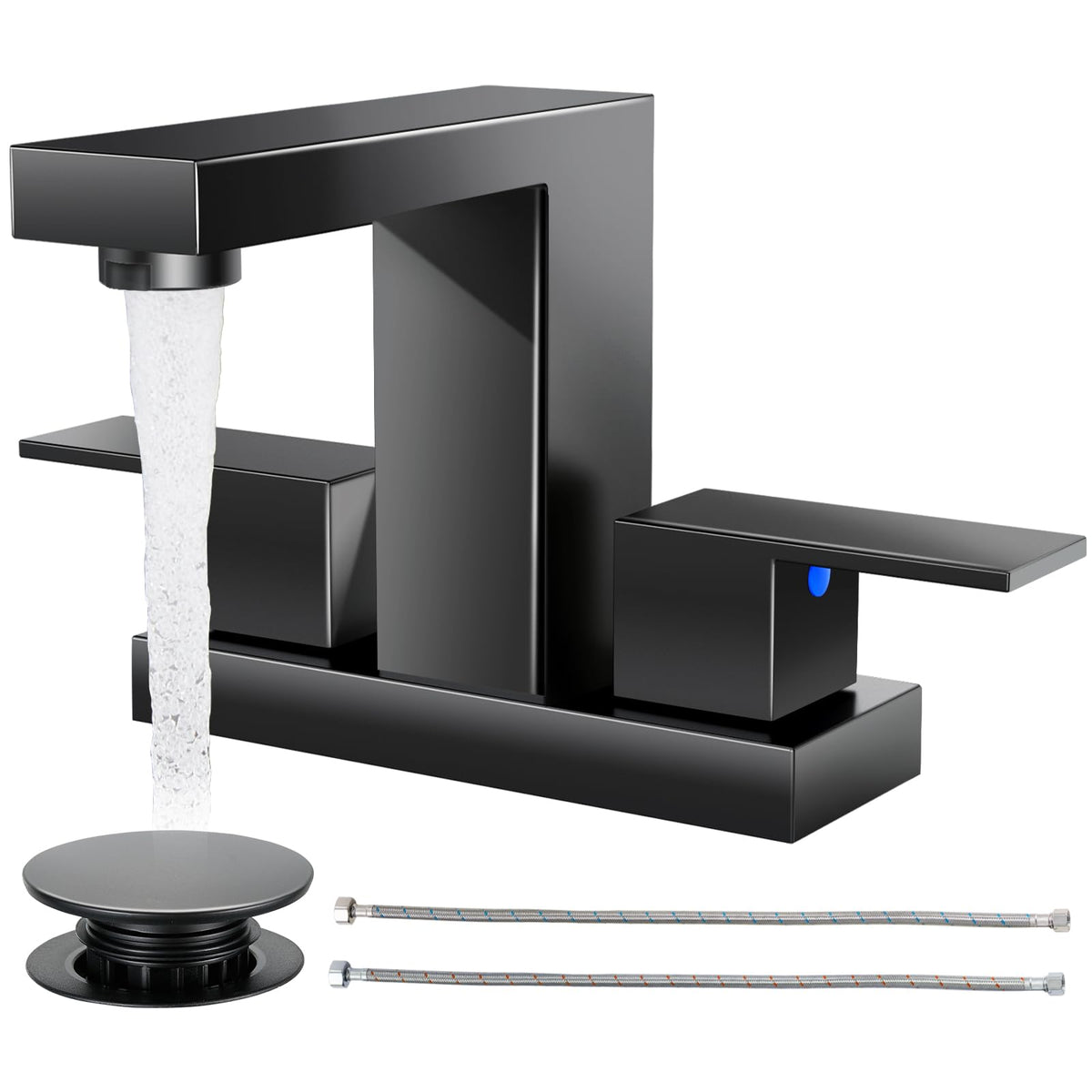 Cobbe matte black front view showing sleek square design and modern styling benefit