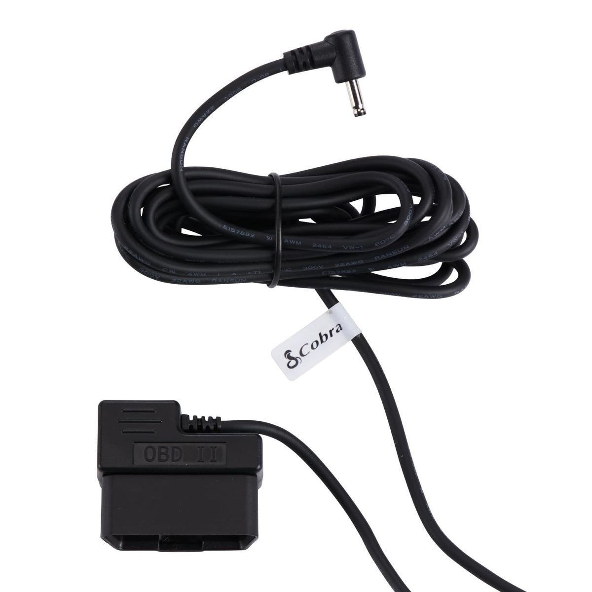 COBRA front view plugged into OBDII port showing tidy power source