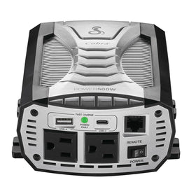 COBRA power 500W front panel showing outlets and controls for convenient device access