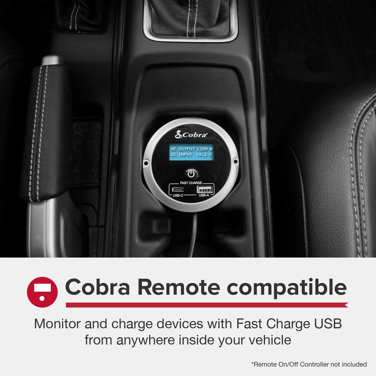 COBRA unit next to hands to show compact size and portability for storage and transport