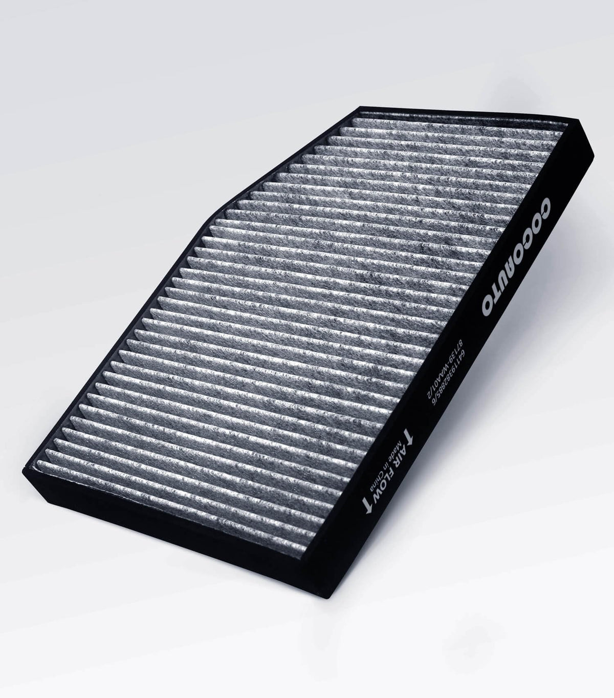 COCOAUTO cabin filter visible from dashboard showing improved airflow benefit