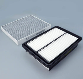 COCOAUTO filter label showing OEM replacement numbers for easy compatibility check