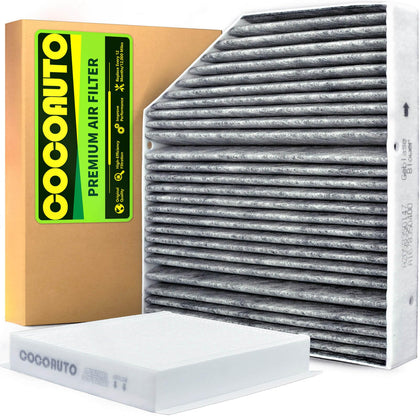 COCOAUTO front view of cabin filter kit showing complete set and fit