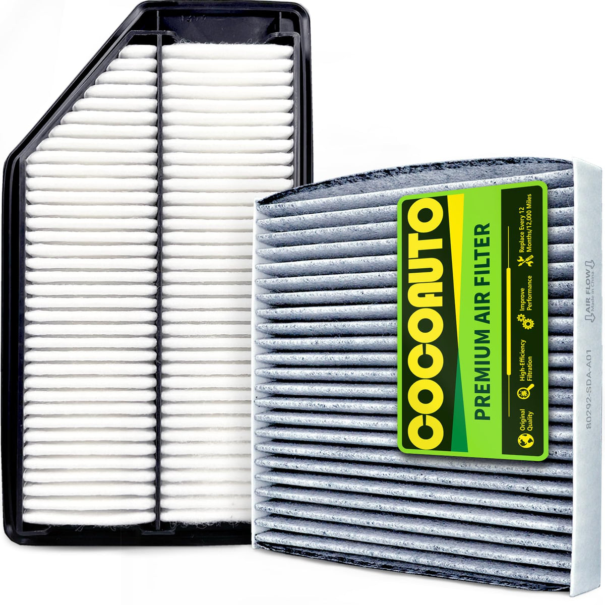 COCOAUTO front packaging of kit showing both filters and convenience