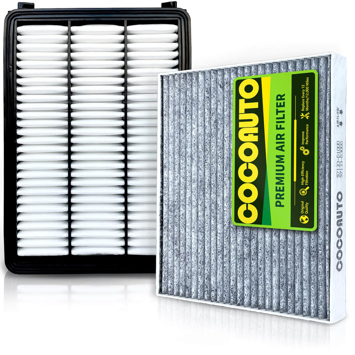 COCOAUTO front packaging showing the complete Tucson filter kit and quick replacement benefit