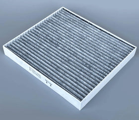 COCOAUTO cabin filter being placed behind glovebox to restore HVAC airflow