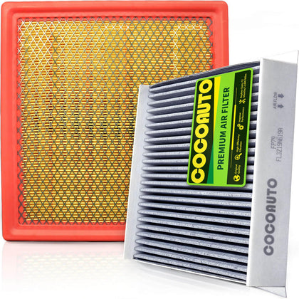 COCOAUTO kit front packaging showing both cabin and engine filters for quick purchase benefit