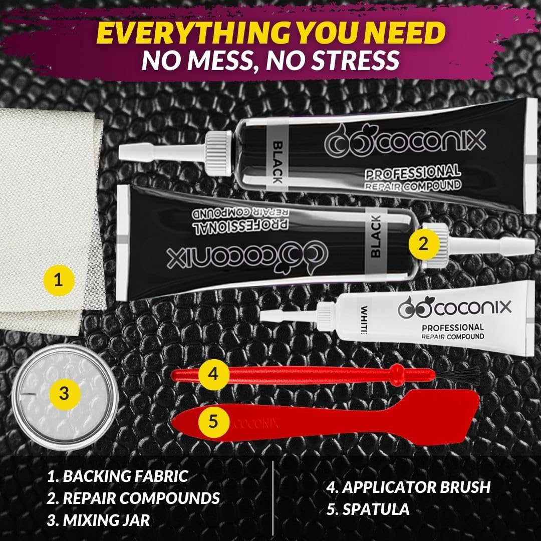COCONIX sample patch practice swabs showing testing workflow to ensure correct color match