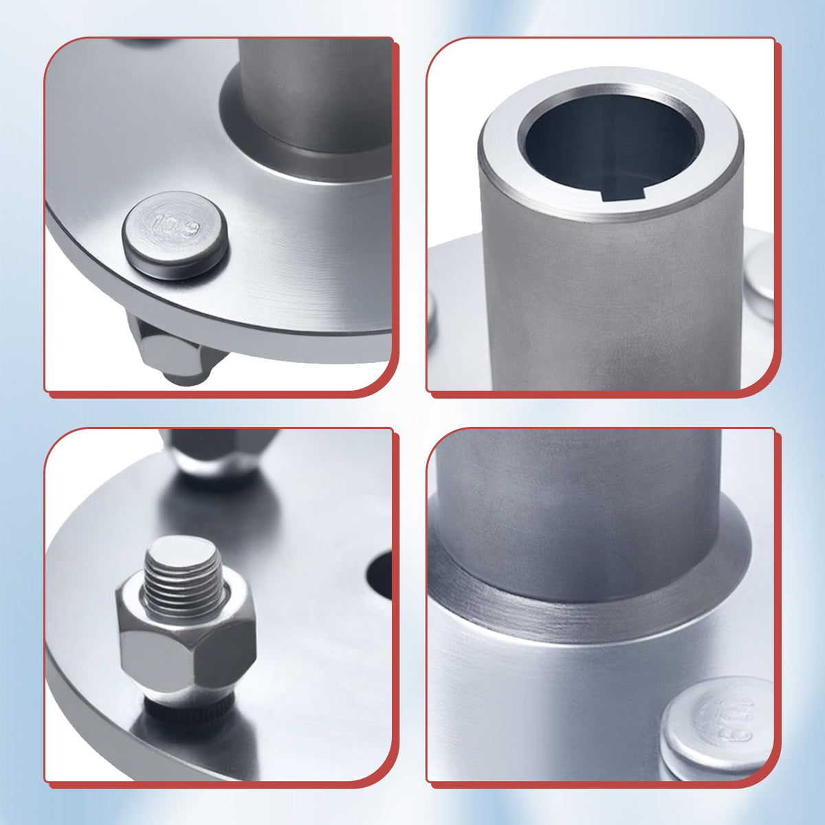 COEFEPIY hub next to ruler showing scale for correct sizing and confident fit
