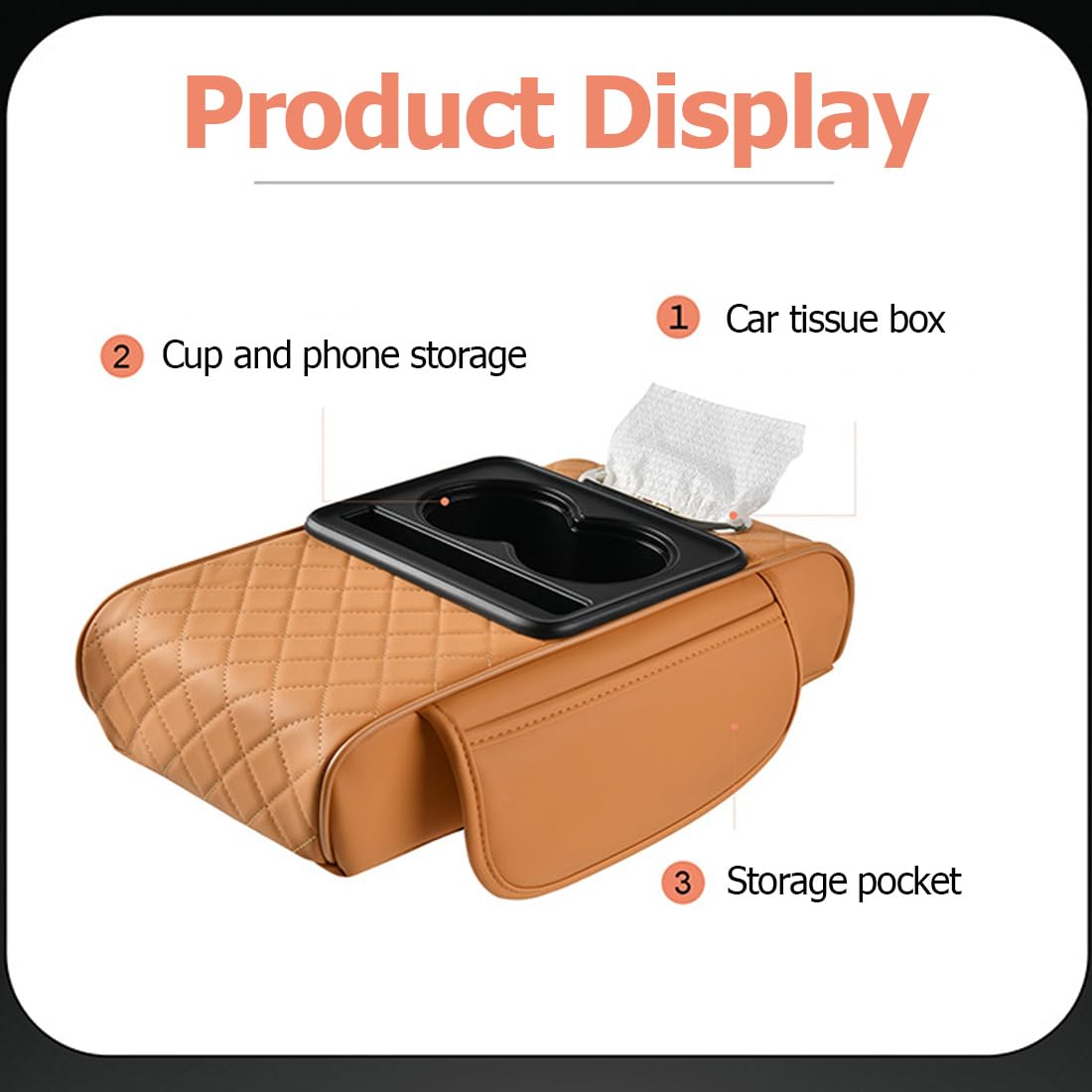 Coficoi left side storage pocket closeup holds phone and keys for easy access