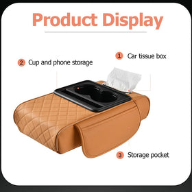 Coficoi left side storage pocket closeup holds phone and keys for easy access